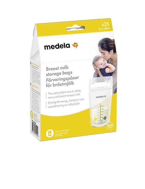 Se Medela Opbevaringsposer til brystmælk, 25 stk. - Medela - breastfeeding - Buump hos Buump