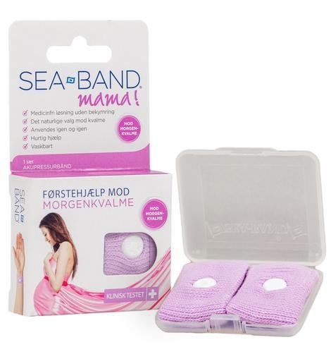 Billede af Sea - Band akupressurbånd mod graviditetskvalme i farven lilla - Sea Band - acupressure - Buump