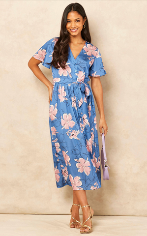 Floral print Wrap Dress