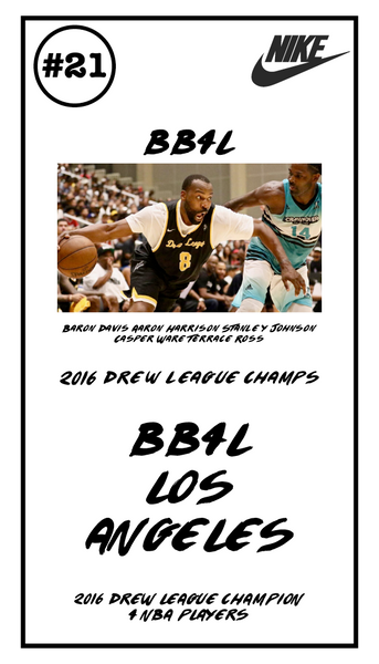 BB4L Drew League Champion 2016
