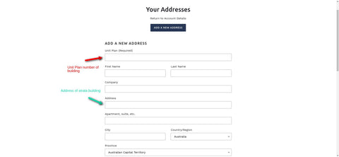 required fields