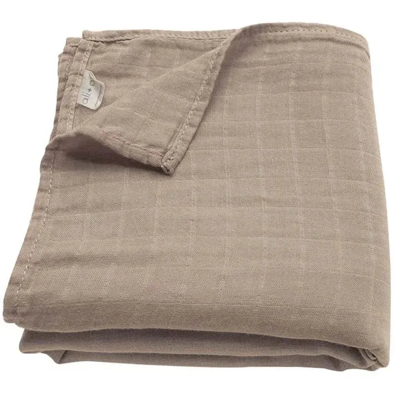 Ali + Oli Muslin Swaddle Blanket (Taupe)