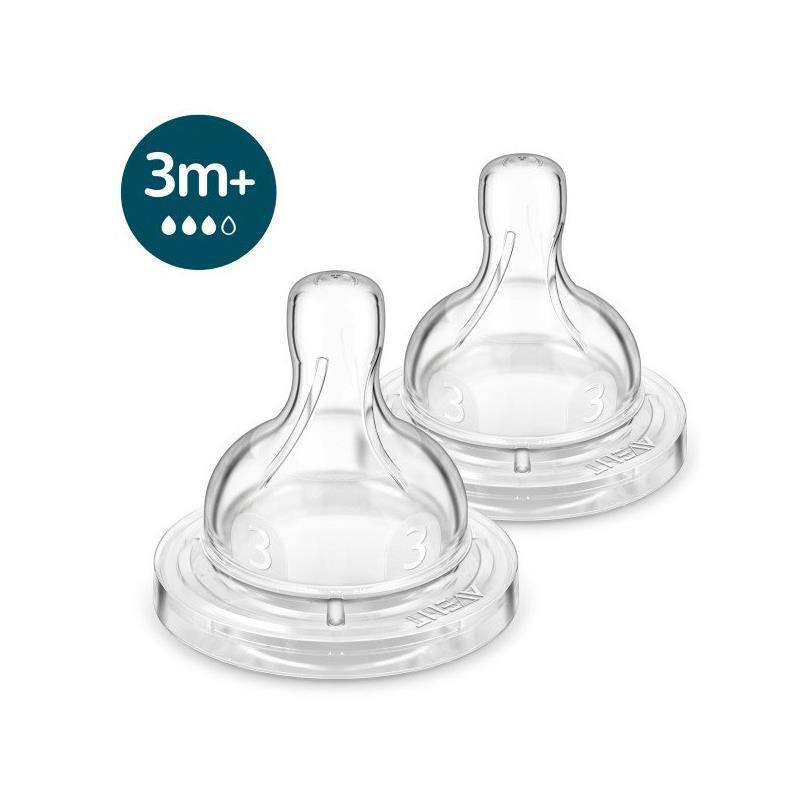 Philips AVENT Natural Baby Bottle with Natural Response Nipple, Clear,  11oz, 3pk