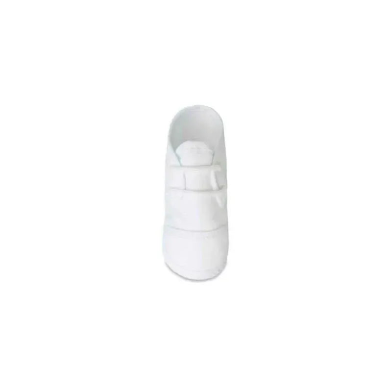 Baby Deer - Trimfoot Crib Shoes Boy Broadcloth Oxford, White