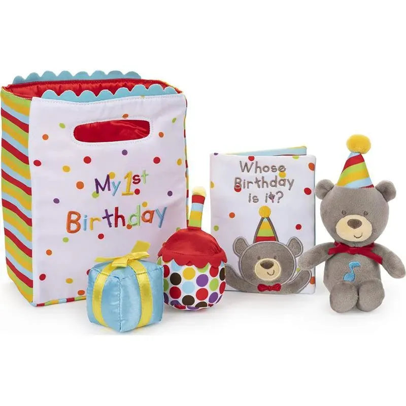 Baby Gund My First Birthday Plush Playset, 8 In