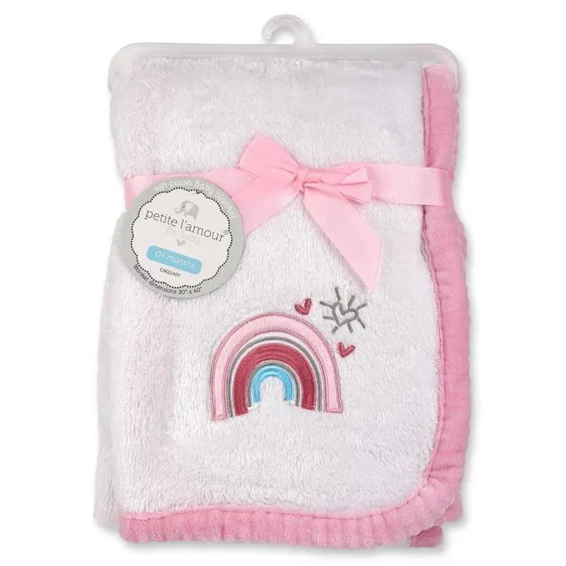 Baby King - Cribmates Baby Blanket Pink Rainbow