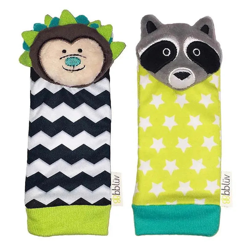 Bbluv Duo Foot Finders, Hedgehog & Racoon