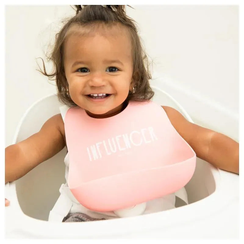 Bella Tunno Influencer Silicone Baby Bib, Pink