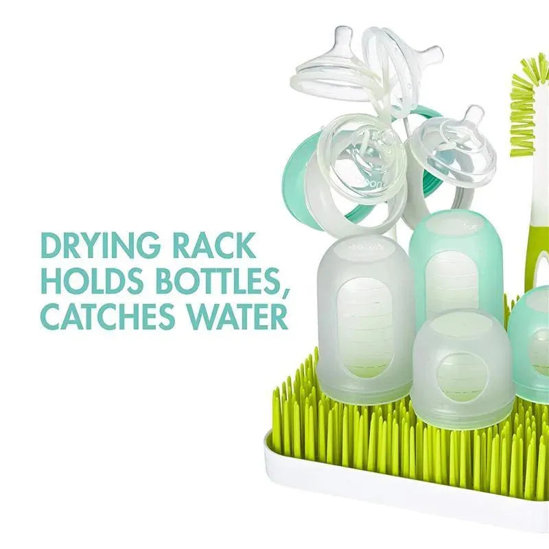 Boon - Nursh Silicone Bottle And Grass Bundle Gift Set