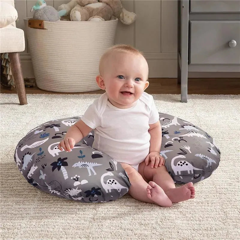 Boppy Feeding And Infant Support Pillow - Gray Dinosaurs