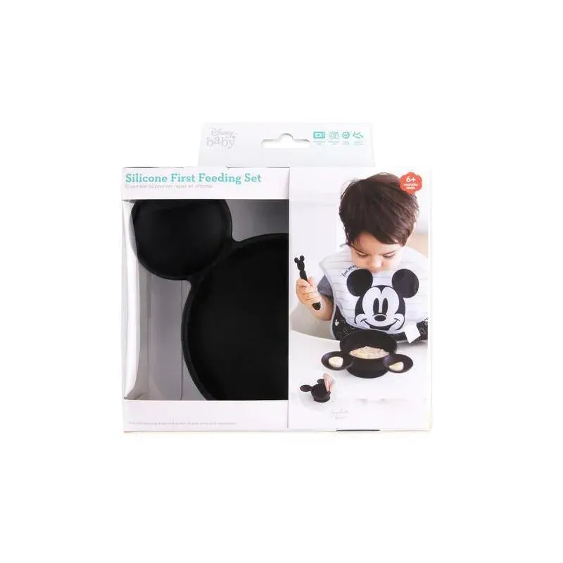 Bumkins- Disney Silicone First Feeding Set - Black