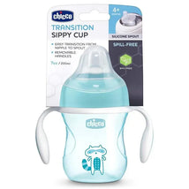 Chicco 9 oz. Glow in The Dark Rim-Spout Trainer Sippy Cup in Blue/Teal