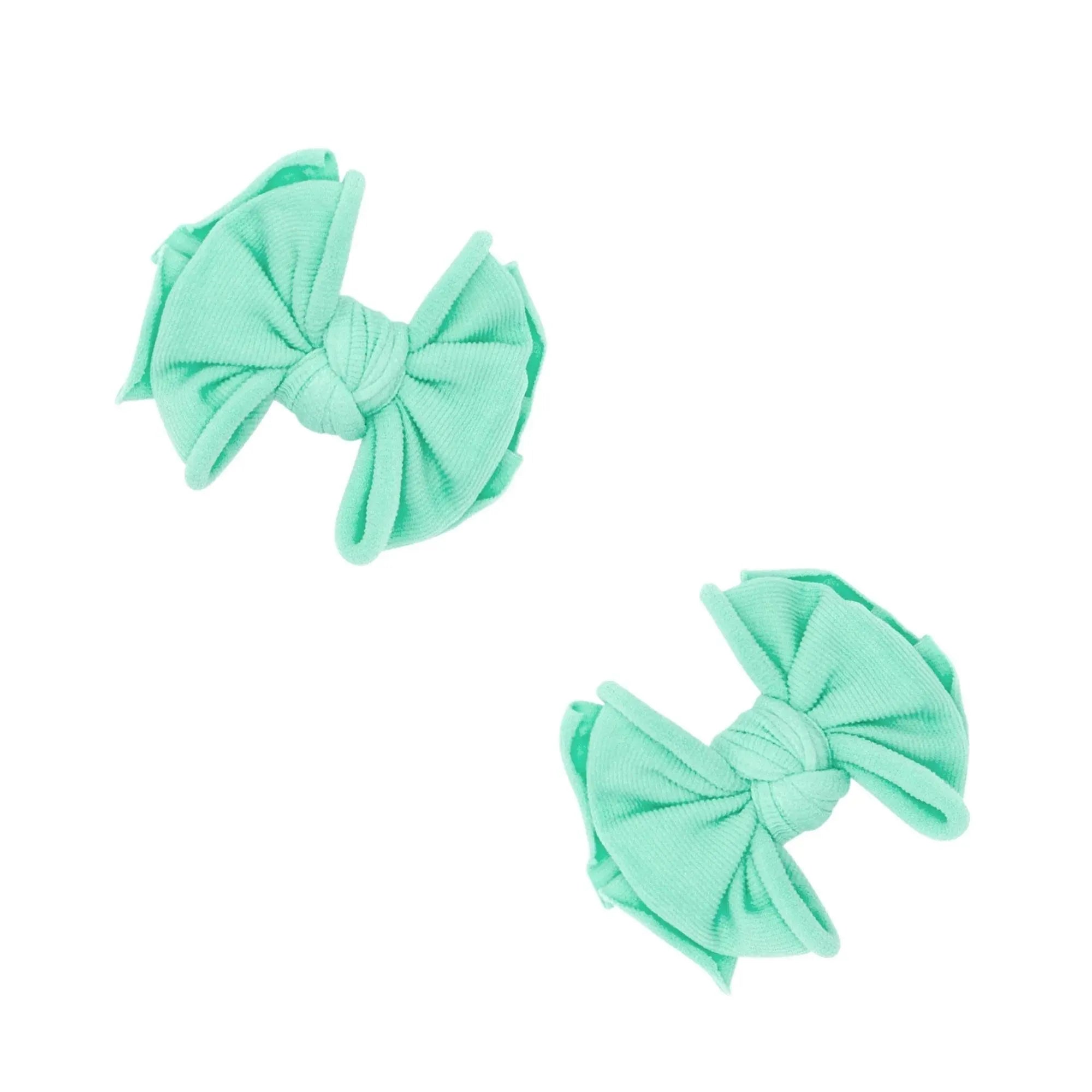 2PK BABY FAB CLIPS: mint