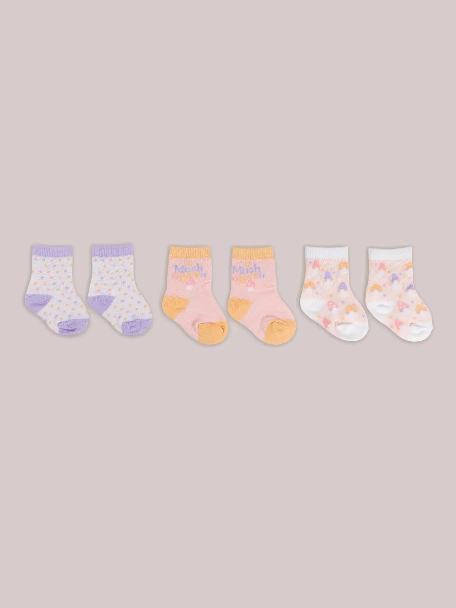 Baby Socks Trio - Mushy Love