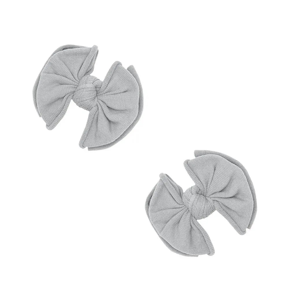 2PK BABY FAB CLIPS: grey