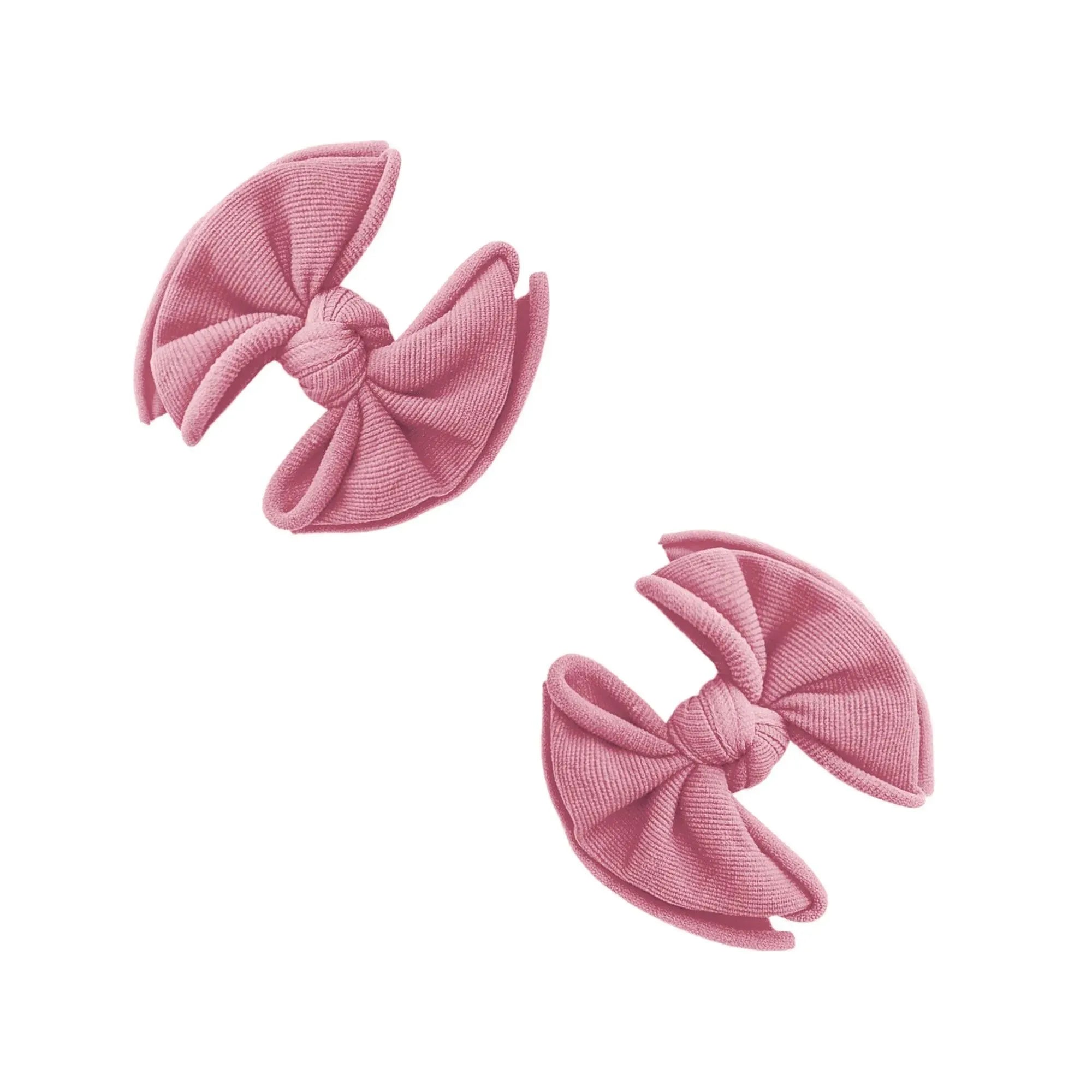 2PK BABY FAB CLIPS: mauve