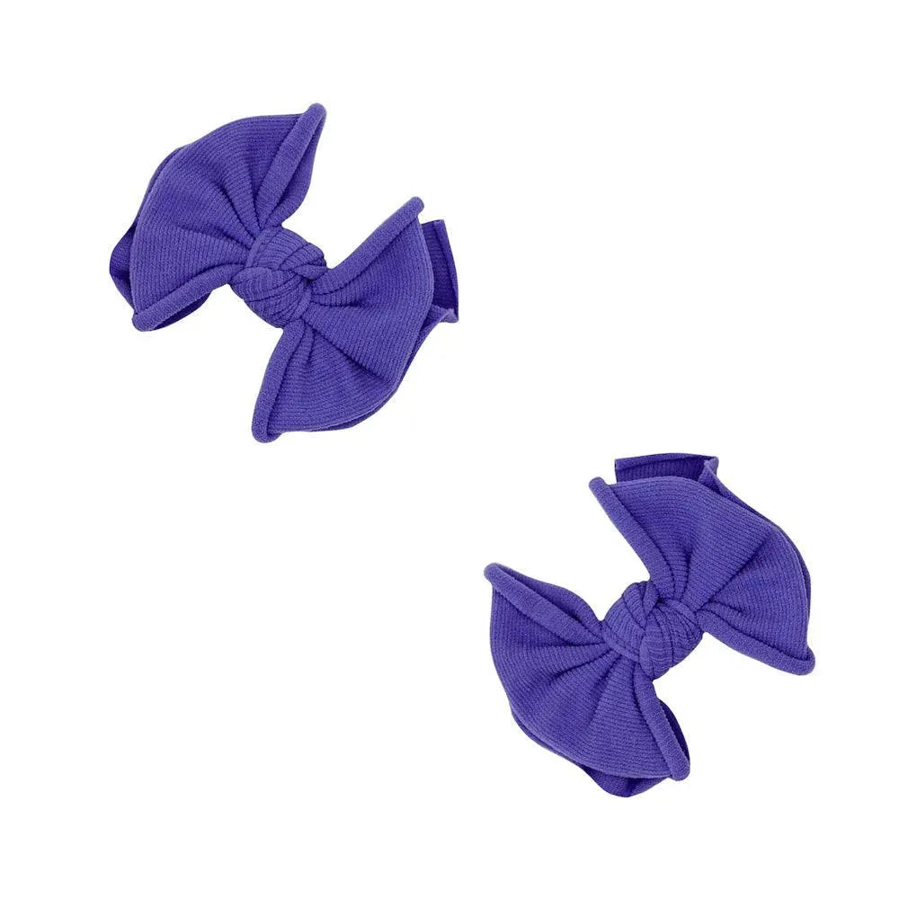 2PK BABY FAB CLIPS: purple