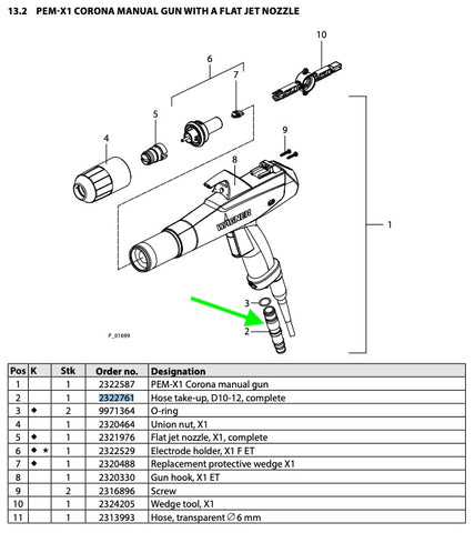 PEM-X1 Hose Connector Assy D10-D12