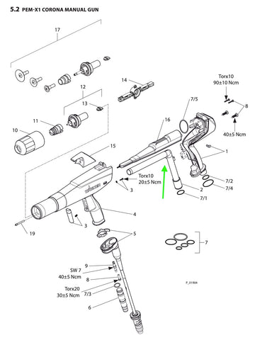 Wagner PEM-X1 SP Powder Tube