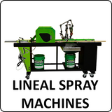 Lineal spray machines