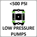 low pressure pumps <500 psi