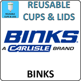 binks reusable cups and lids