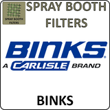 binks paint spray booth filters