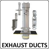 exhaust ducts for paint spray booths
