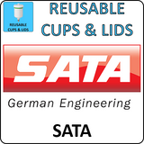 sata reusable cups and lids