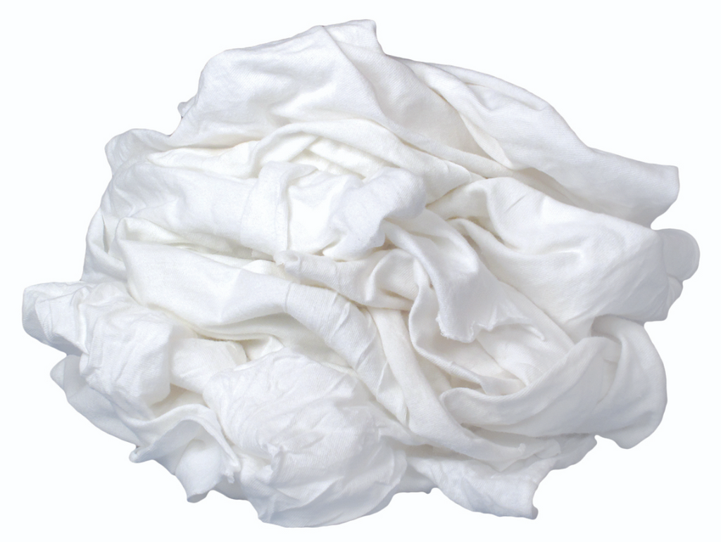 Recycled White Absorbent Cotton - Heavyweight Rags
