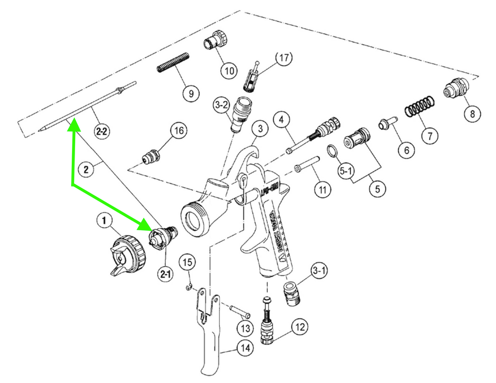 Iwata 5650 Century Series Repair Service Kit