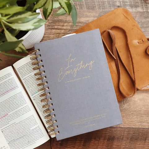 "In Everything" Prayer Journal, front cover.