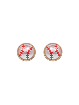 Baseball Stud Earrings