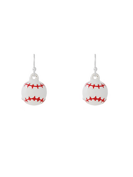 3D Baseball Earrings