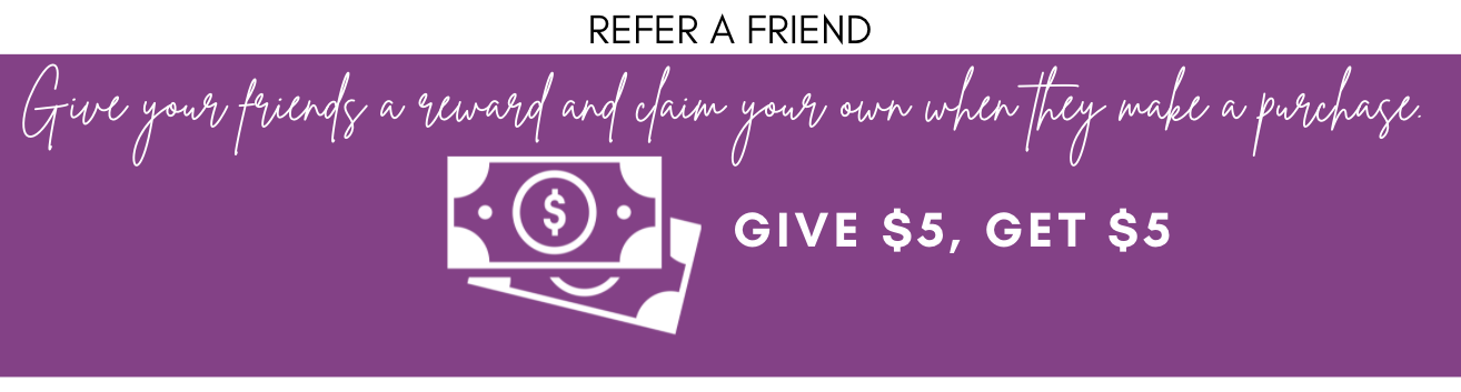 Referral rewards with Fruit of the Vine Boutique Loyalty Discount Program