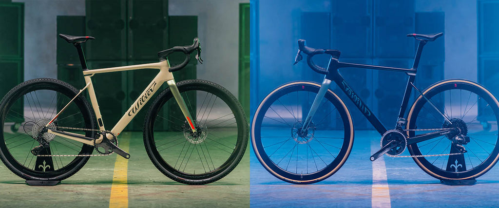 Wilier Rave Road and Gravel builds side by side complete bikes