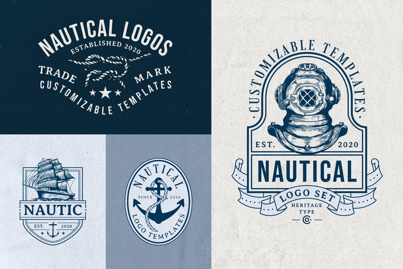Download The Ultimate Vintage Logo Bundle - 200 Editable Logo ...
