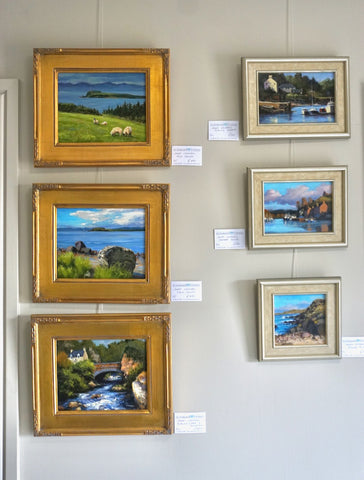 Oil paintings at Glenbarr Stores. 