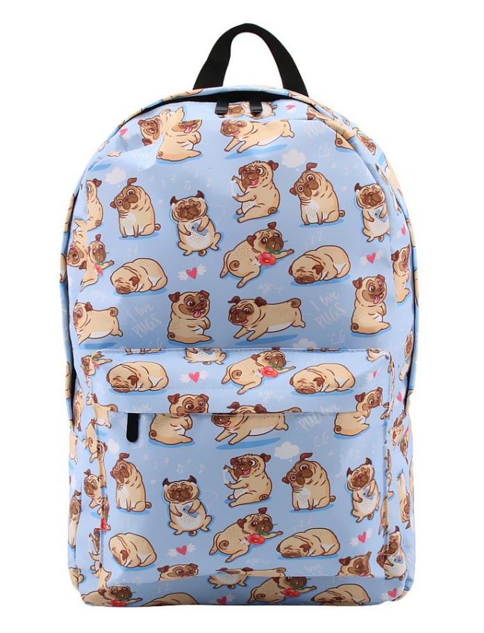 Pug Crazy Pug Backpack (Large)