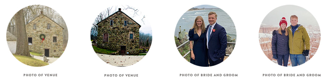 Photo Examples of Custom Wedding Invitations for Mill at Anselma