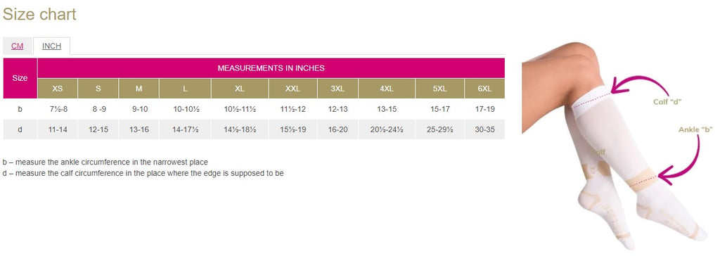 LIPOTHROMBO AD Sizing Chart