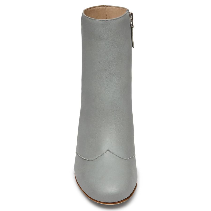 Grey Mid-Heel Boots: Willa | Alexis Isabel