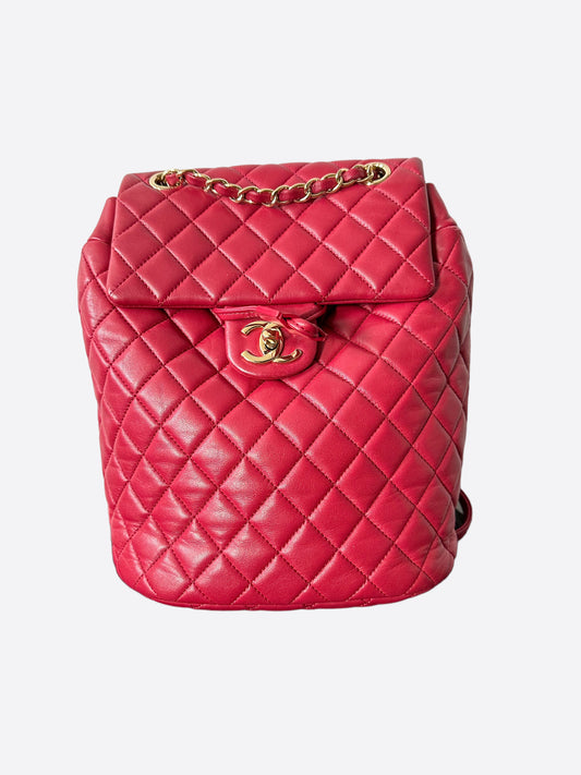 Chanel Red Lambskin Small Urban Spirit Backpack For Sale at 1stDibs  red chanel  backpack, chanel red backpack, chanel urban spirit backpack
