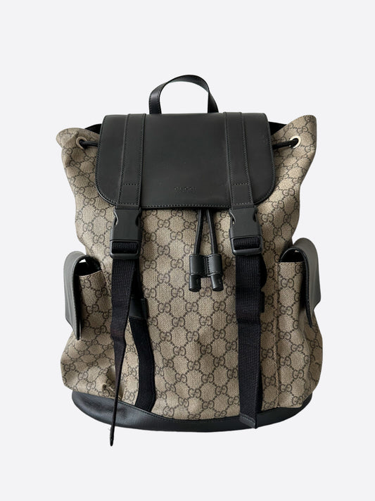 Gucci GG Embossed Leather Backpack in ‎Black Color