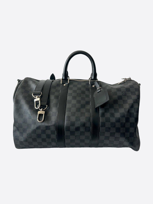 Louis Vuitton Keepall Bandouliere Damier Graphite 45 Black/Graphite