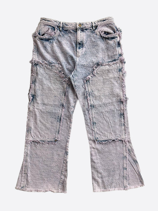 Louis Vuitton Purple & Blue Monogram Carpenter Jeans – Savonches