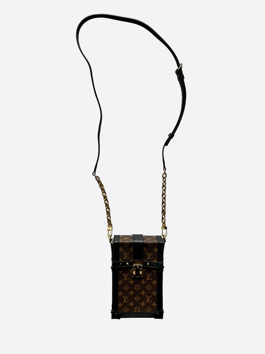 Louis Vuitton Monogram Black Vertical Trunk Pochette – The Closet