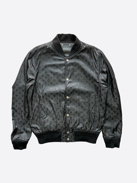 Louis Vuitton Black Monogram Reversible Leather Jacket – Savonches