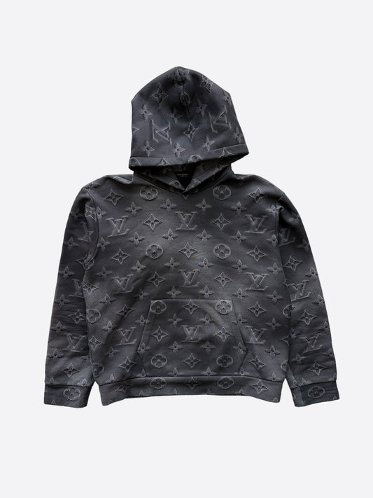 Louis Vuitton Men's Xs Classic LV Logo Zip Up Sweashirt Hoodie