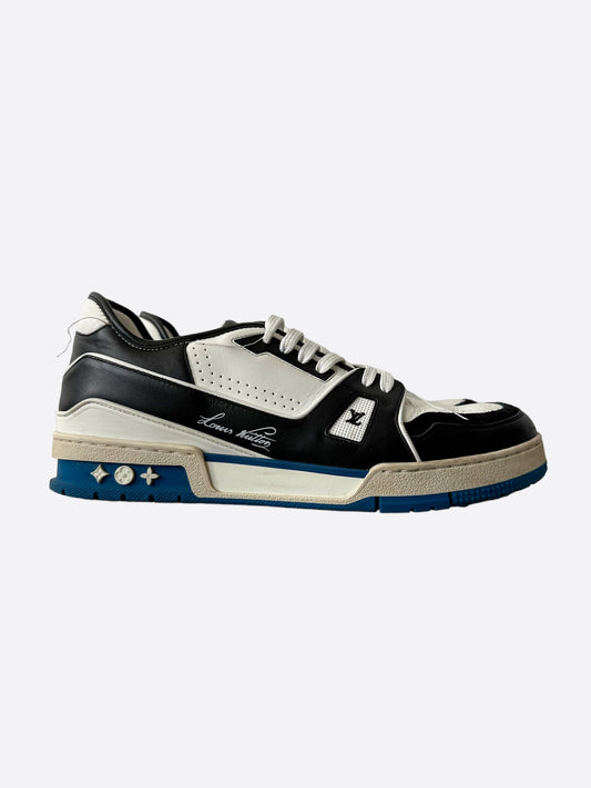 Louis Vuitton Black & Blue Trainer 2 Sneaker – Savonches